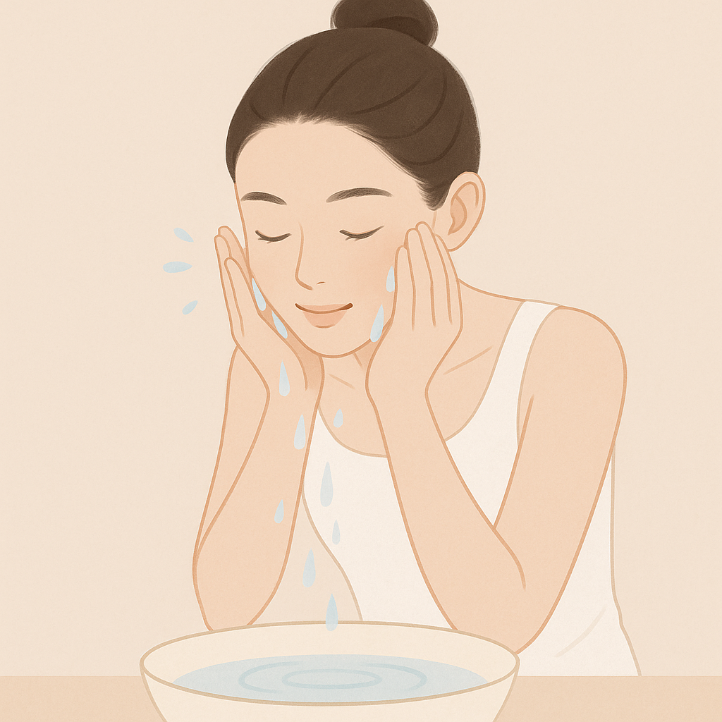 洗顔しすぎがくすみの原因かも！朝は水洗顔で透明感を取り戻すコツ